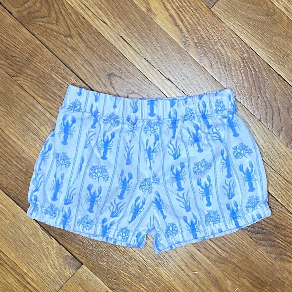 Henry Duvall blue and white Lobster Shorts 3T